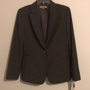 Olive one button suit